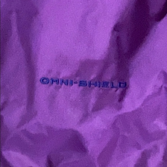 Girls Columbia Purple Windbreaker Size 14/16 - Picture 3 of 8
